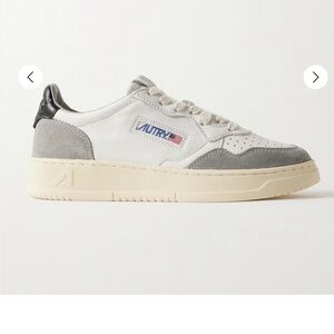 Autry Men/Women White & Gray Continental Low-Top Sneakers